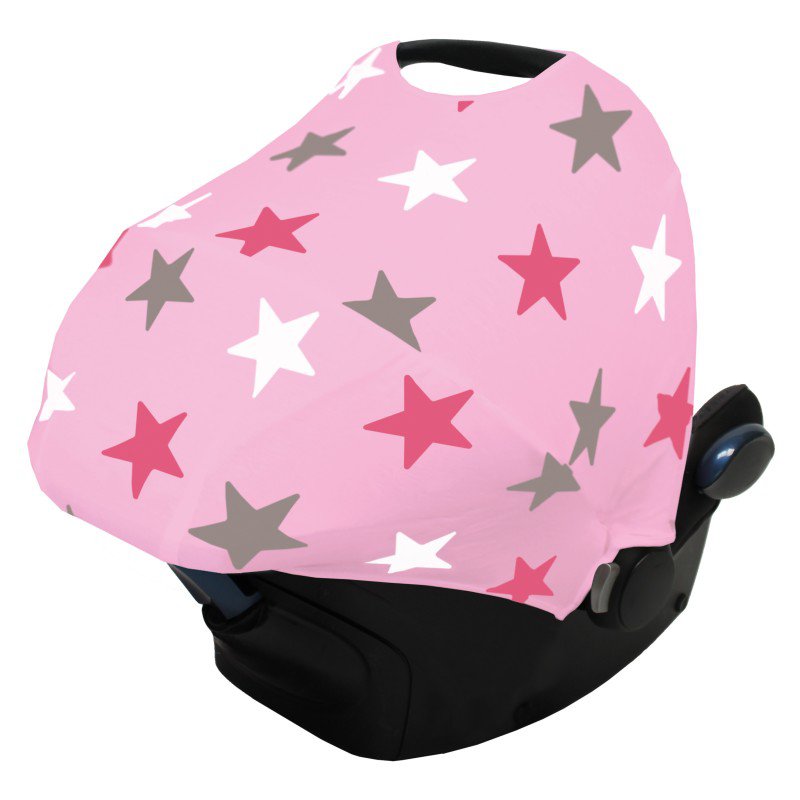 Produkt - Stříška Hoody Baby Pink/Pink Stars