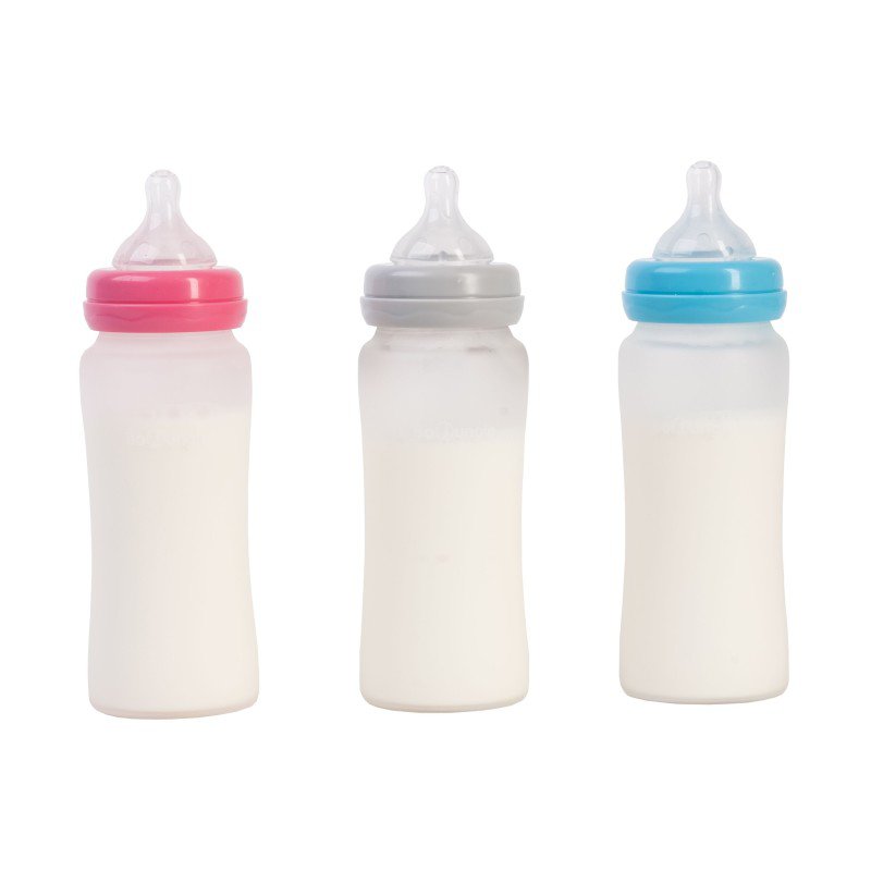 Produkt - Skleněná láhev s úchyty B-Thermo 300ml Grey