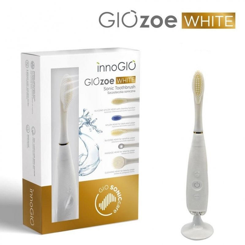 innoGIO elektronický sonický zubní kartáček GIOZoe White