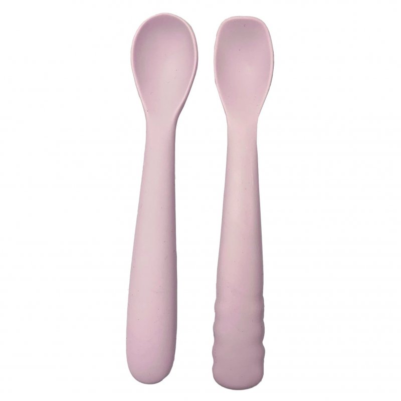 Bo Jungle silikonové lžičky B-Spoon Shape 2ks Pastel Pink