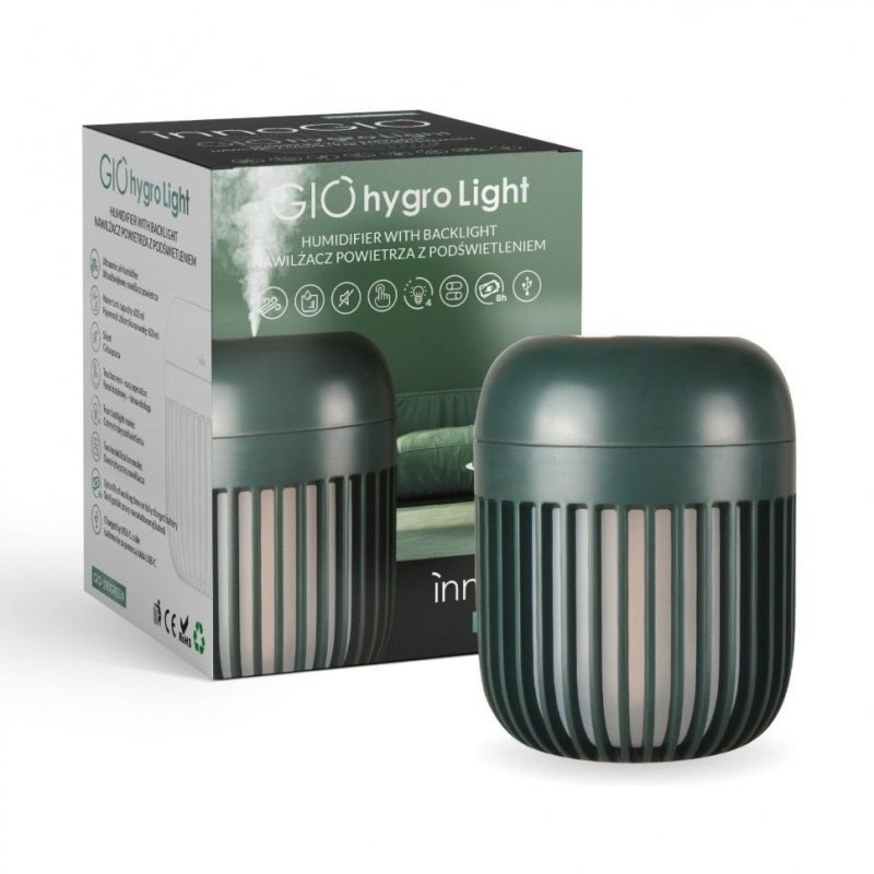 Produkt - Zvlhčovač GIOhygro s podsvícením Green