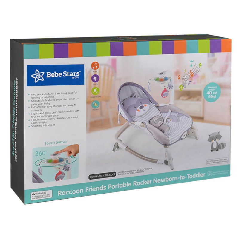 Bebe Stars  Lehačka od miminka po batole Raccoon