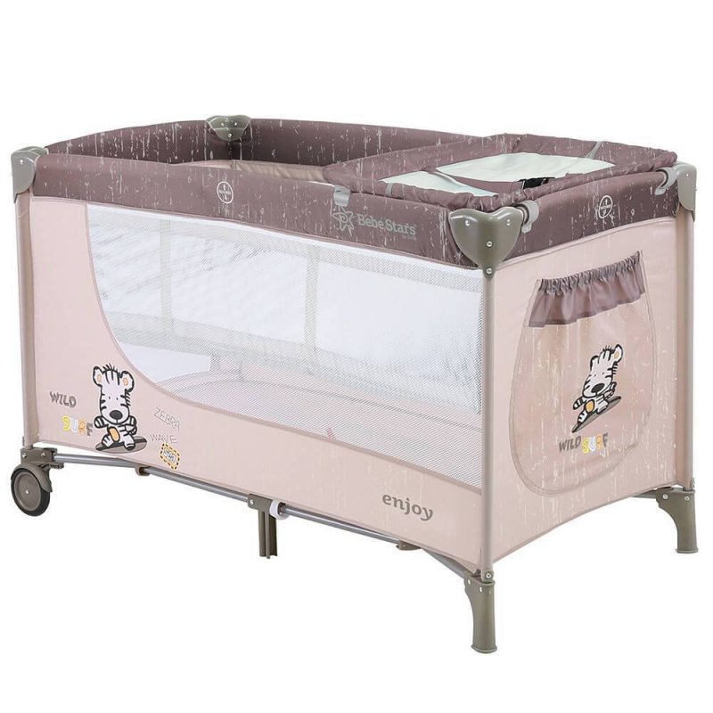 Bebe StarsCestovní postýlka Enjoy Brown