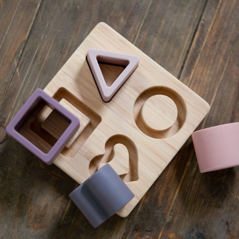 Produkt - Vkládačka B-Bamboo + silikonové tvary Heart Pink