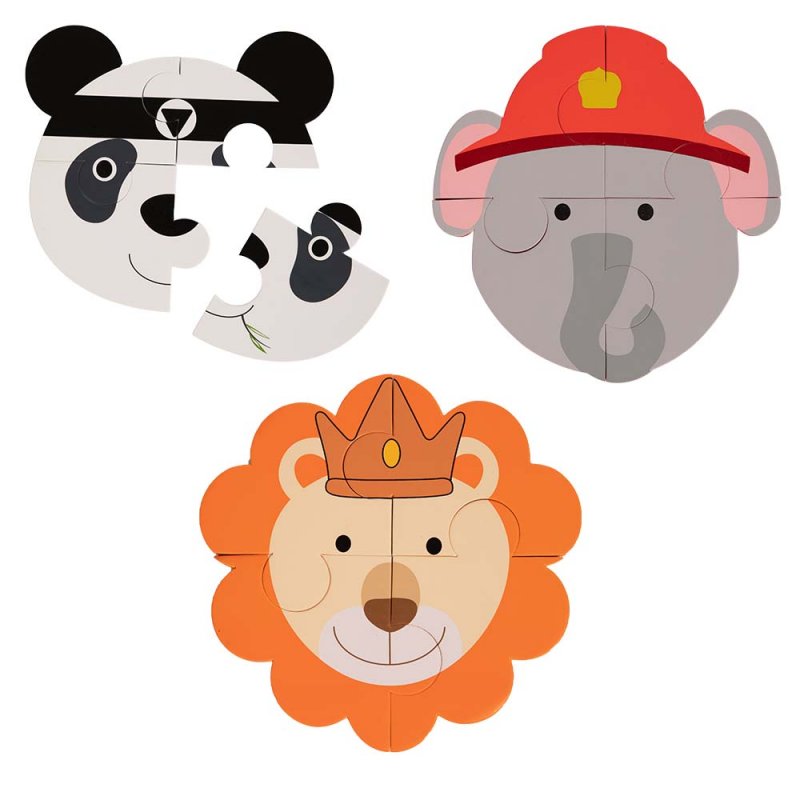 Produkt - Pěnové puzzle B-Animal Panda/Elephant/Lion