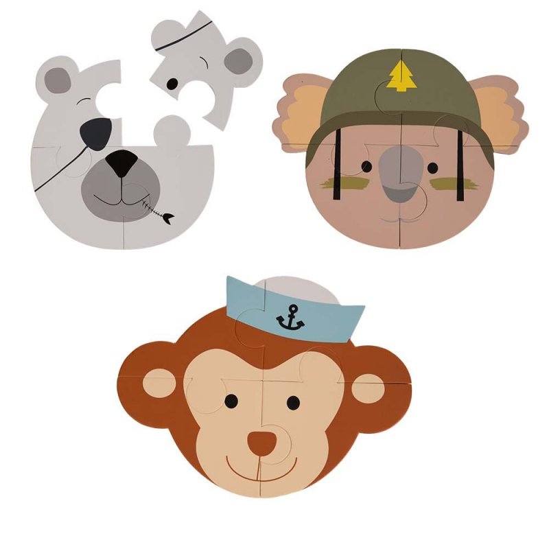 Produkt - Pěnové puzzle B-Animal Monkey/Bear/Koala