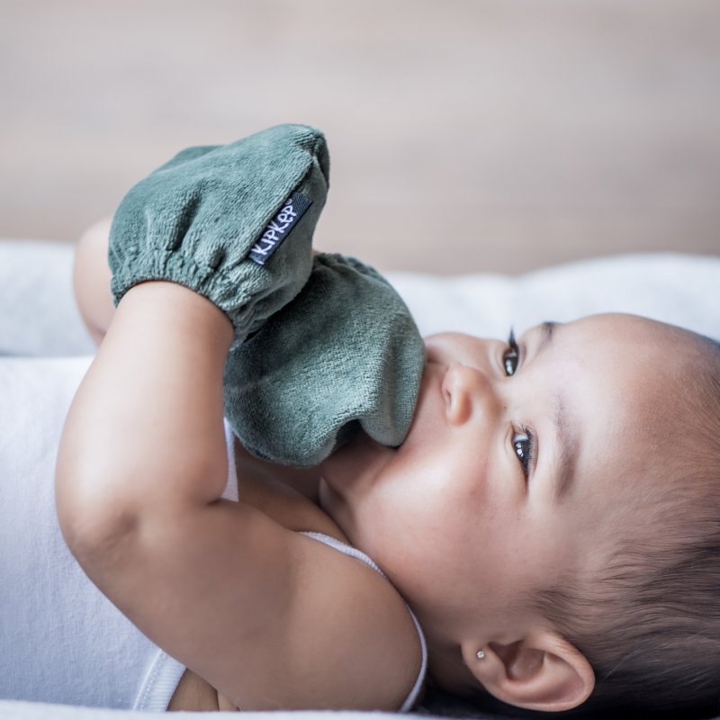 Produkt - Dětské rukavice proti poškrábání MITTENS Calming Green
