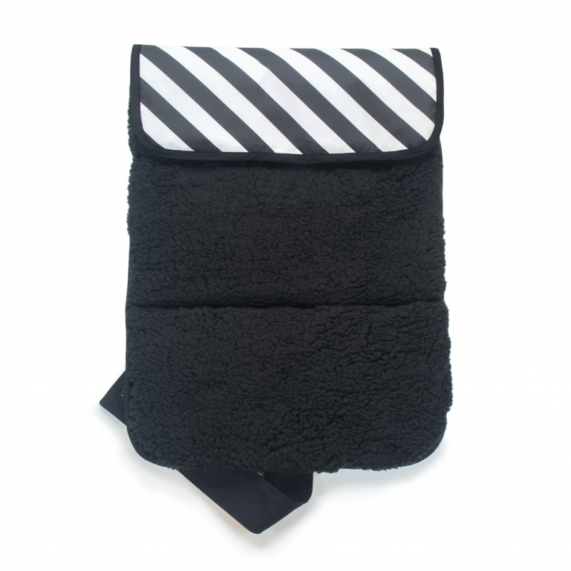 Produkt - Přebalovací podložka NAPPER Black Stripes (kožíšek)