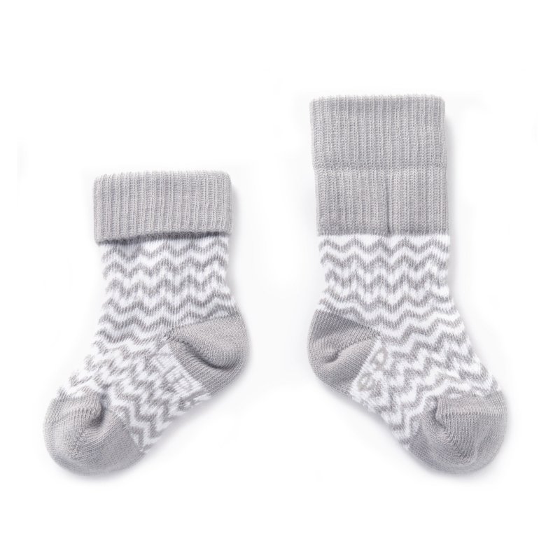 Produkt - Dětské ponožky Stay-on-Socks 0-6m 2páry Silver Grey
