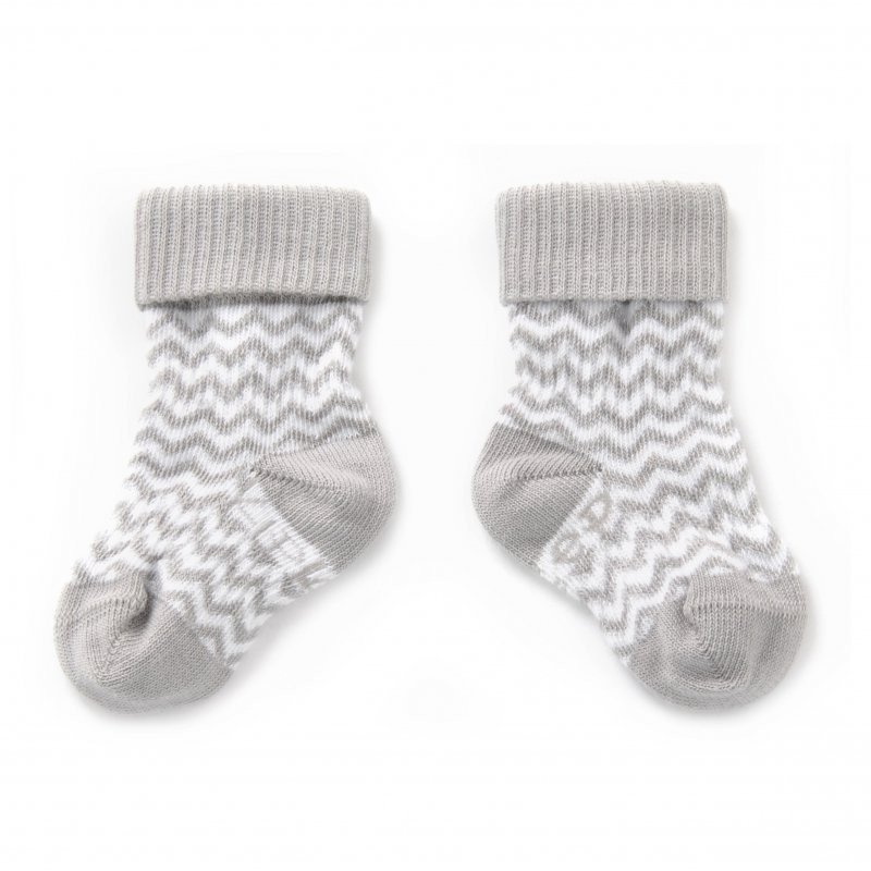 Produkt - Dětské ponožky Stay-on-Socks 0-6m 2páry Silver Grey