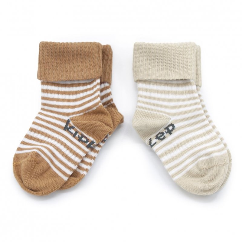 Dětské ponožky Stay-on-Socks 6-12m 2páry Camel & Sand