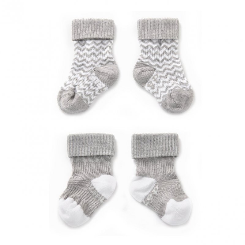 Dětské ponožky Stay-on-Socks 6-12m 2páry Silver Grey