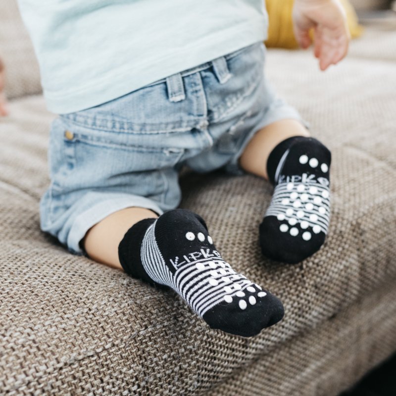 Produkt - Dětské ponožky Stay-on-Socks ANTISLIP 12-18m 1pár Black