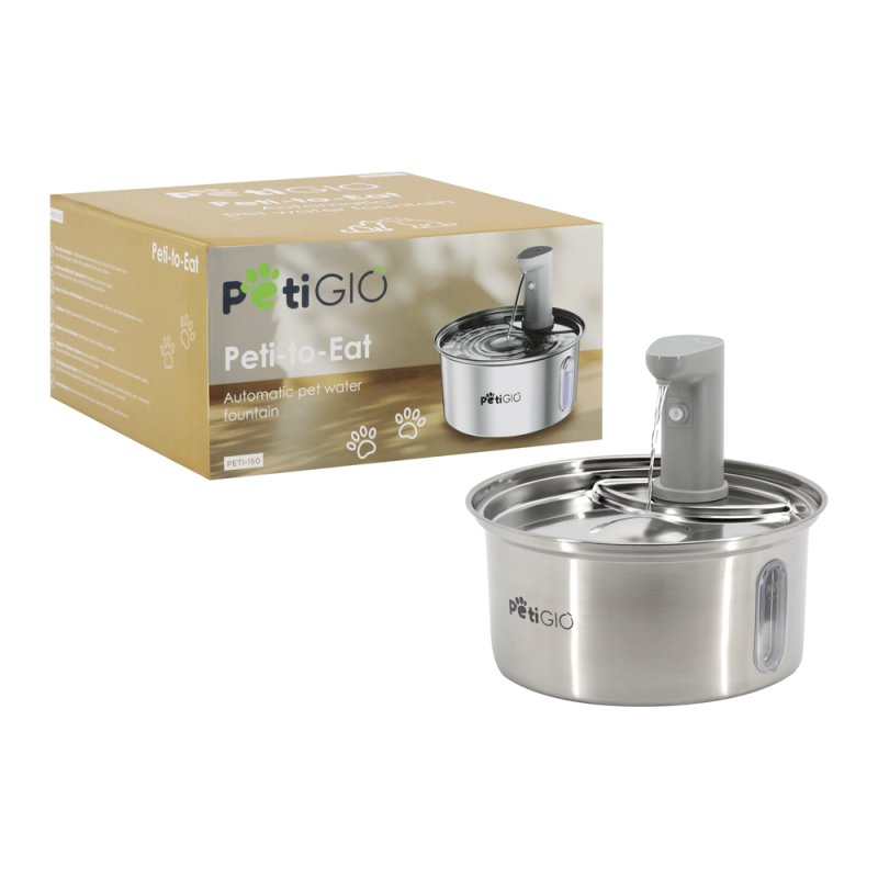 Produkt - Peti-to-Eat automatická fontána pro domácí mazlíčky nerez