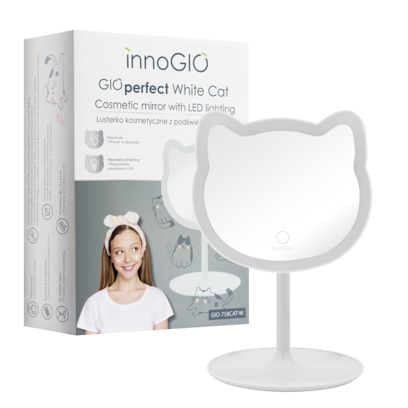 Produkt - Kosmetické zrcátko GIOperfect White Cat
