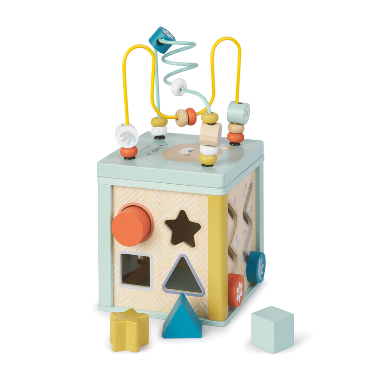 Produkt - Dřevěná kostka Activity 12m+