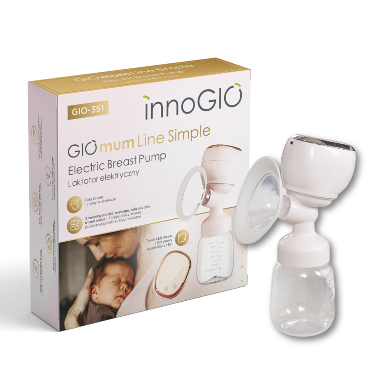 Produkt - Elektrická odsávačka mateřského mléka GIOmum Line Simple (POŠKOZENÝ OBAL)