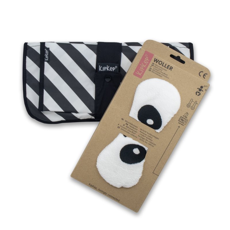 Produkt - Zvýhodněný balíček - WOLLER Panda White + NAPPER COMBI-SET Black Stripes