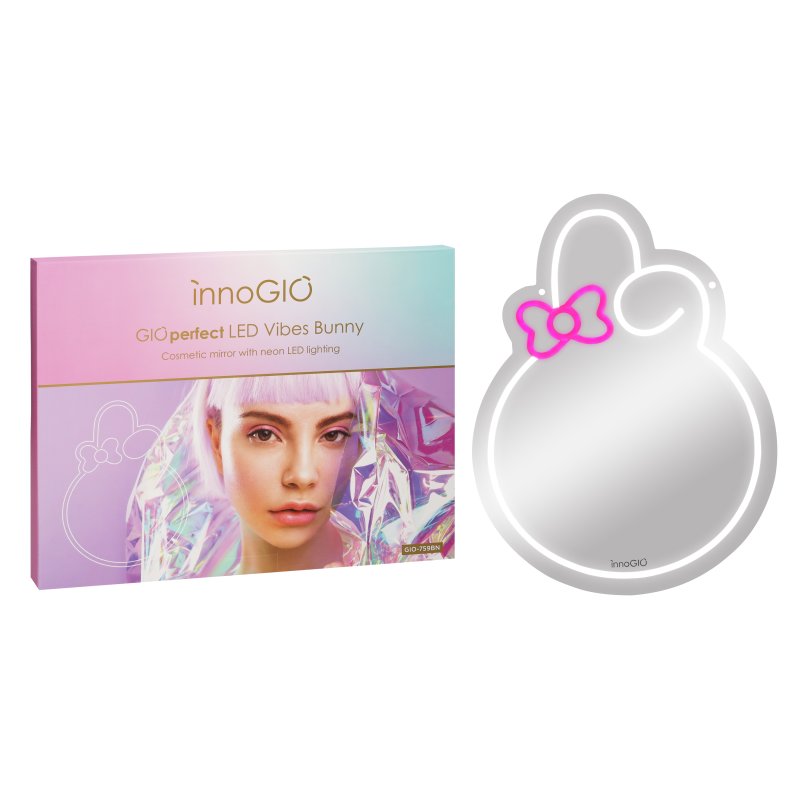 Produkt - Zrcátko s neonovým LED podsvícením Vibes Bunny GIO-759BN