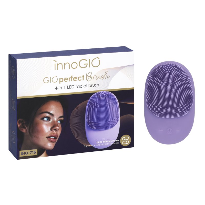 Produkt - GIOperfect LED silikonový čistící kartáček Brush 4v1 GIO-715