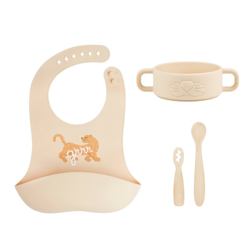 Produkt - Silikonová jídelní sada Baby First MEAL SET Mini Roar