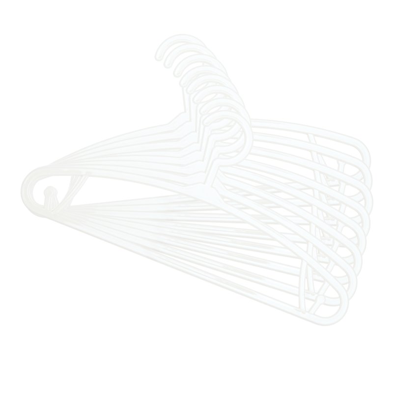 Produkt - Dětská plastová ramínka White 8ks