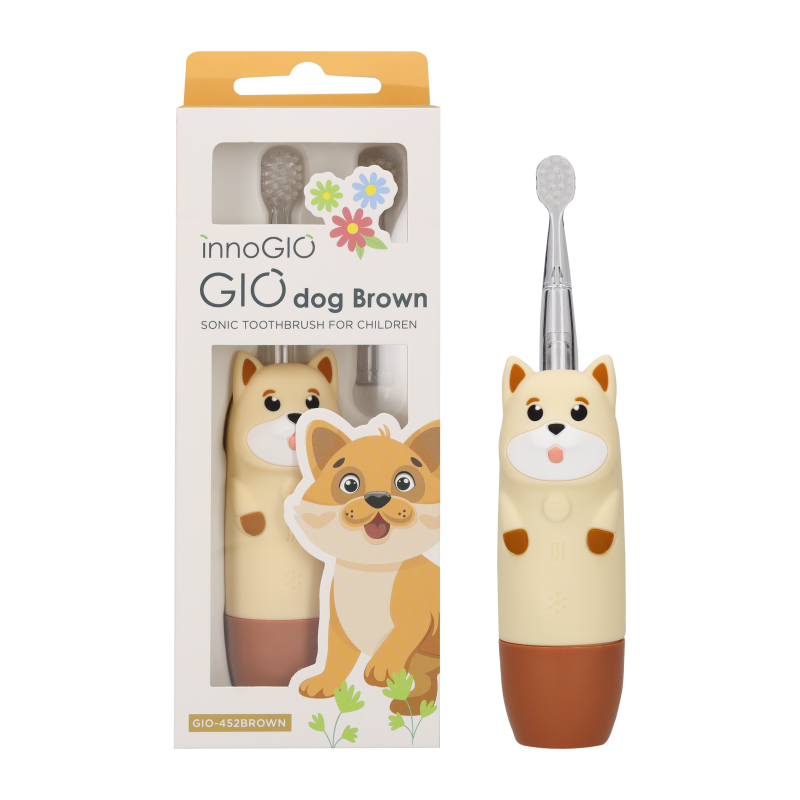 Produkt - Elektronický sonický zubní kartáček GIOdog Brown