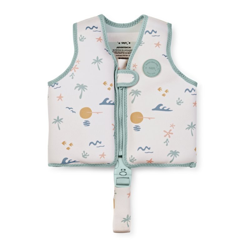 Produkt - Plavecká neoprenová vesta s UV ochranou (3-6r) Good Vibes