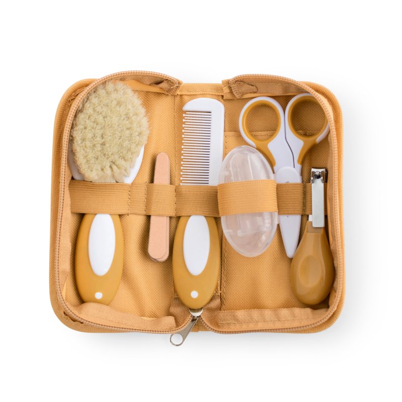 Produkt - Hygienický set v textilním pouzdře Mustard