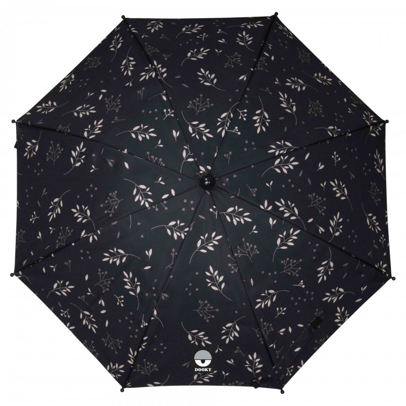 Produkt - Slunečník na kočárek Romantic Leaves Black (POŠKOZENÝ OBAL)