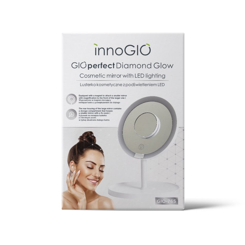 Produkt - Kosmetické zrcátko GIOperfect Diamond Glow (POŠKOZENÝ OBAL)